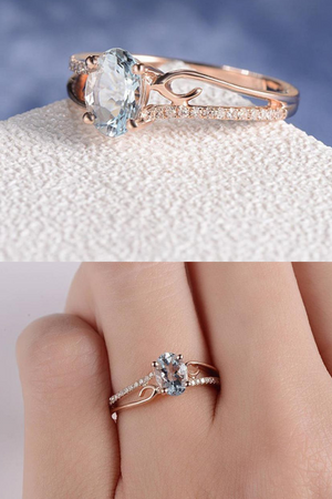 Oval Bride Engagement Ring