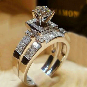 Luxury 925 Silver Engagement Ring