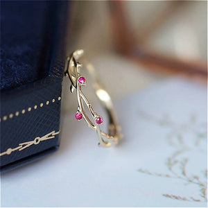 Cute Dainty Branch Ring