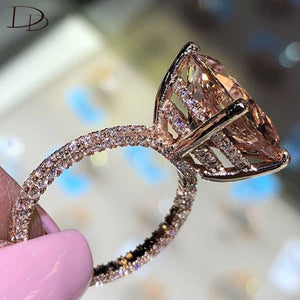 Big Champagne AAA Zircon Ring